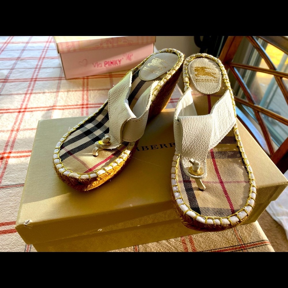 Burberry espadrille wedges